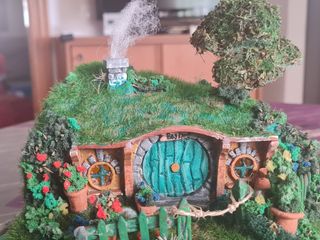 Casa Hobbit Bag End: Diorama