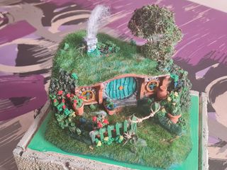 Casa Hobbit Bag End: Diorama