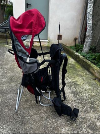 Mochila porteo bebé Salewa roja
