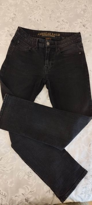 Vaqueros American Eagle negros unisex