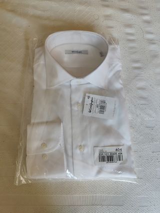 Camisa El Corte Inglés - Blanca - Talla 40. 