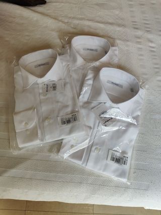Camisa El Corte Inglés - Blanca - Talla 40. 