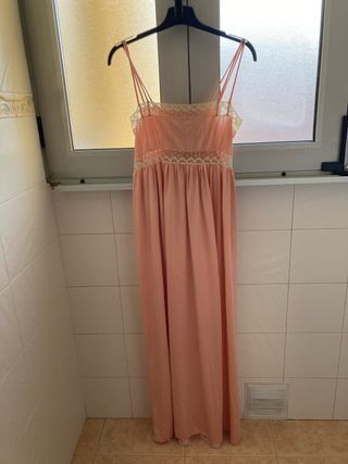 Camisón rosa vintage
