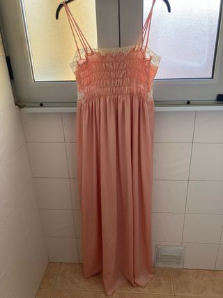 Camisón rosa vintage