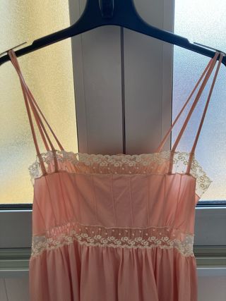 Camisón rosa vintage
