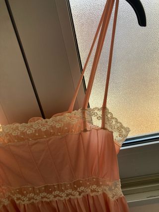 Camisón rosa vintage