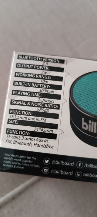 Altavoz Billboard A10 Bluetooth