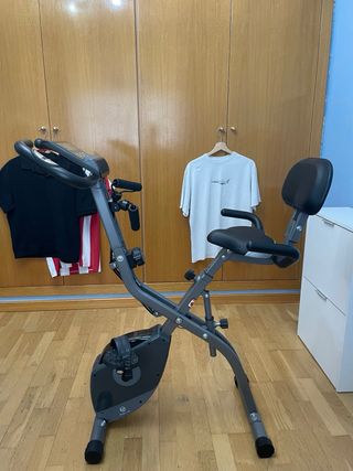 Bicicleta estática plegable