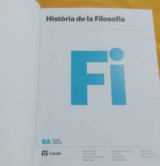 Història de la Filosofia 2 BA ISBN 9788421874776