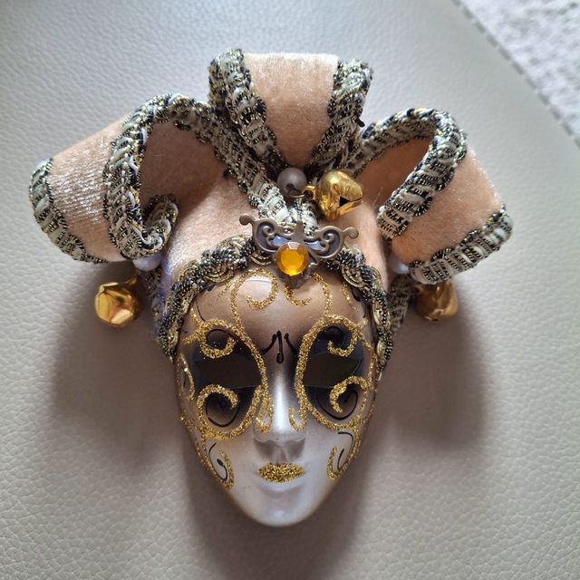 2 Máscaras Venecianas: Porcelana, pequeña