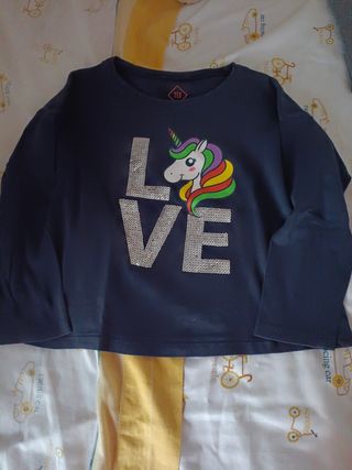 12 Camisetas Niña 4-5 años