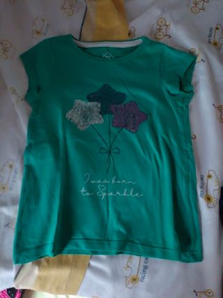 12 Camisetas Niña 4-5 años