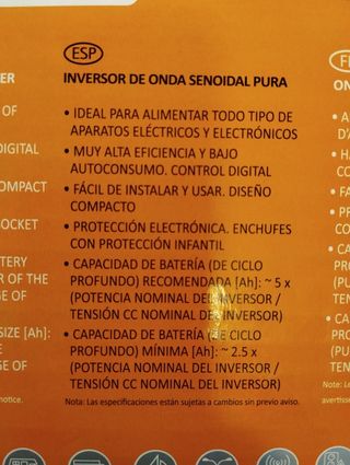 Inversor Onda Pura Xunzel 1000W
