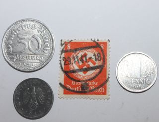 ALEMANIA , LOTE MONEDAS 1942 NAZI III REICH