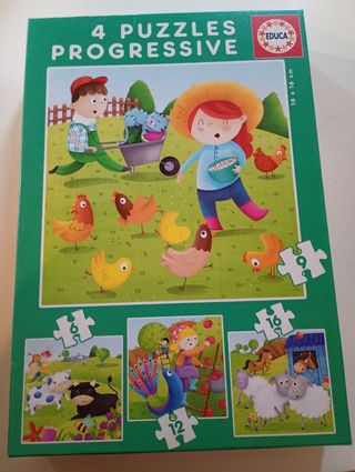 Pacl de tres puzzles infantiles 
