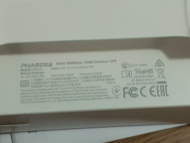 CPE510 Tp-Link 5 GHz - CPE per esterni