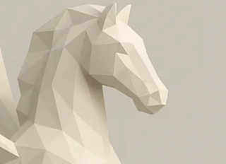 Statua Pegaso 3D Resina – Cavallo Alato Mitologia 