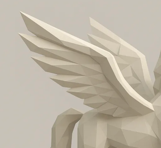 Statua Pegaso 3D Resina – Cavallo Alato Mitologia 