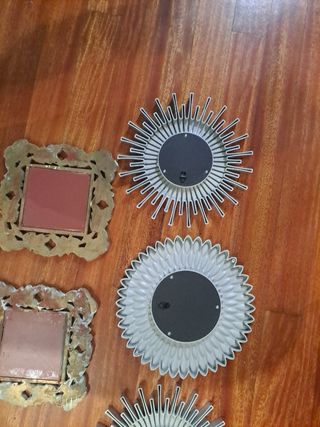 Espejos decorativos plata - 4uds