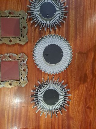 Espejos decorativos plata - 4uds