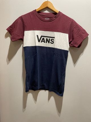 Camiseta Vans Rojo-Azul