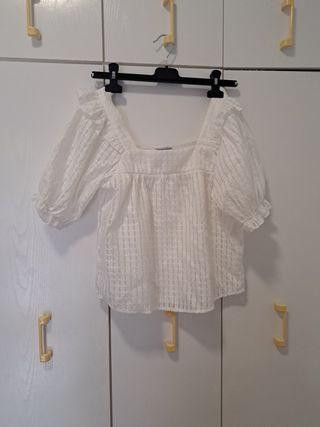 Blusa blanca - top de verano