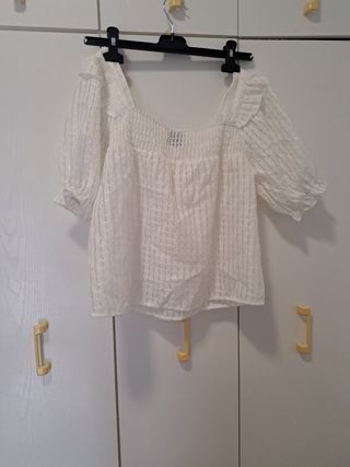 Blusa blanca - top de verano