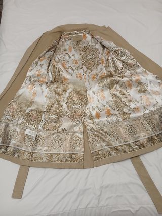 Abrigo de cuero mujer. Mango. Talla XXL.