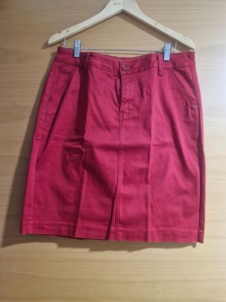Falda roja tejana - Talla 44