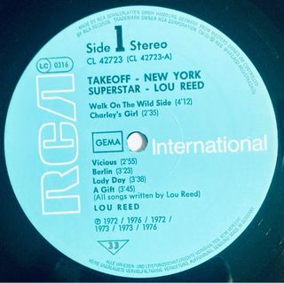 Lou Reed - New York Superstar LP, vinilo