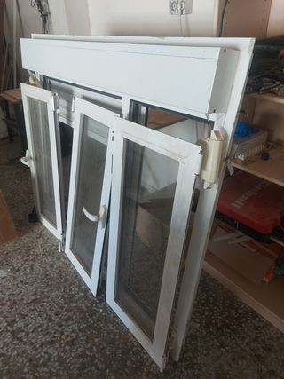 Ventana aluminio blanca 145x125cm
