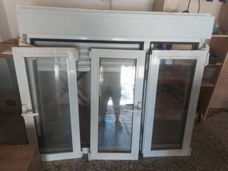 Ventana aluminio blanca 145x125cm