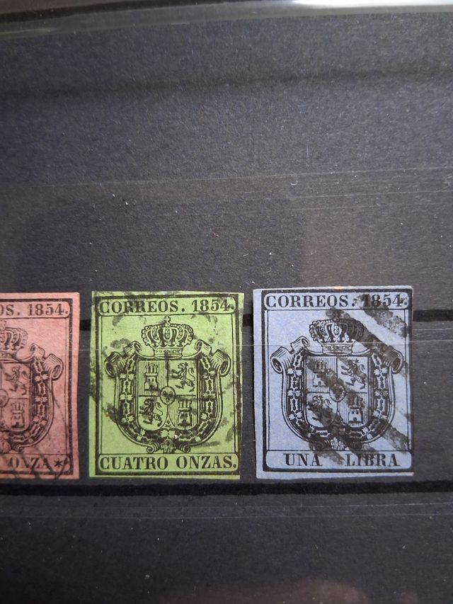 Sellos España 1854: Serie completa