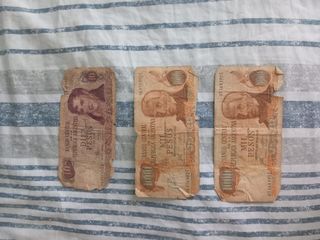 3 Billetes antiguos Argentina