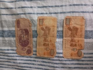 3 Billetes antiguos Argentina