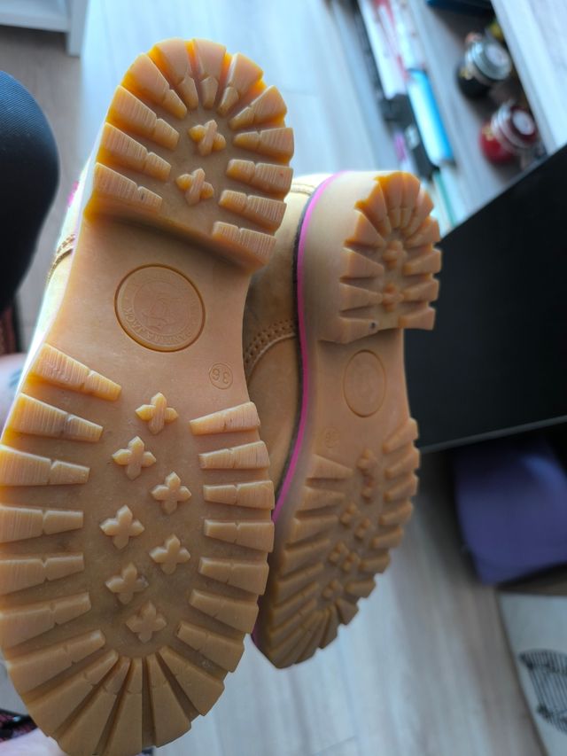 Botas Pamana Jack beige y rosa