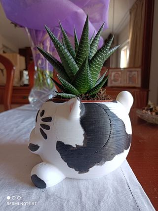 Maceta gato 3D - Decoración hogar