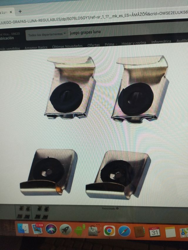 2 bolsas Grapas Luna regulable en cada bolsa 4unid