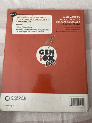 Matemáticas Aplicadas CC. Sociales I 1º Bachill...