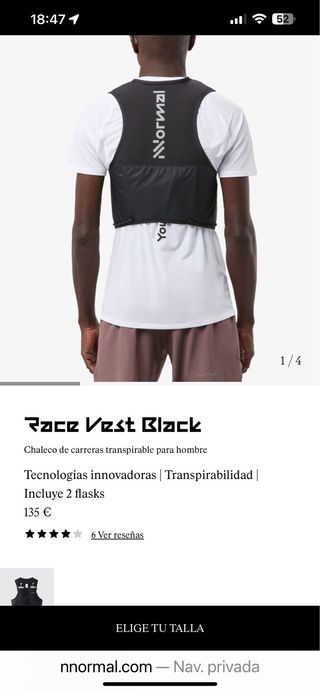 Mochila Chaleco hidratación nnormal