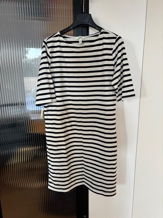 Vestito H&M righe M - bianco/nero