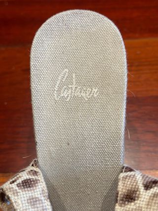 Sandalias Castañer esparto beige