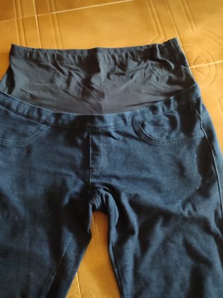 Leggins premamá azules