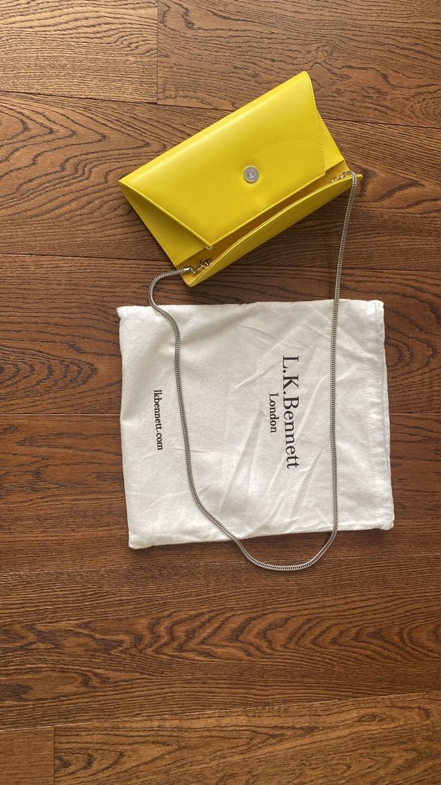 Bolso L.K.Bennett de cuero amarillo