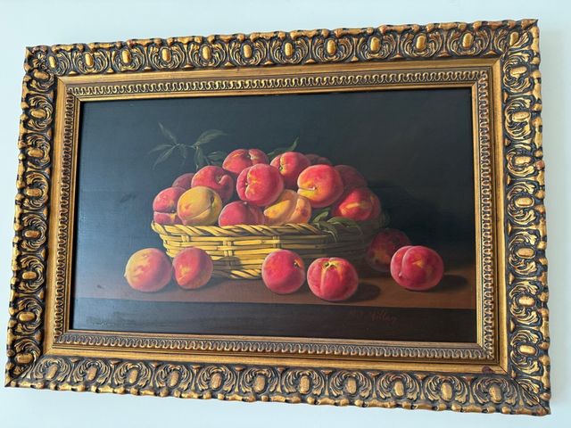 Natura morta rustica - Pesche  MV Millan