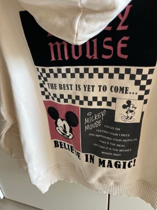 Sudadera Mickey Mouse Zara 13-14 años 164cm