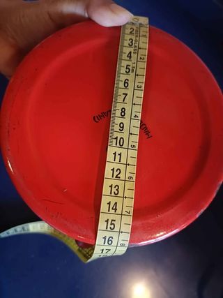 Tetera roja vintage esmaltada
