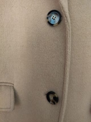 Abrigo Zara beige oversize