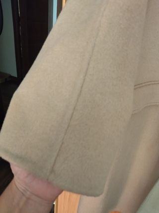 Abrigo Zara beige oversize