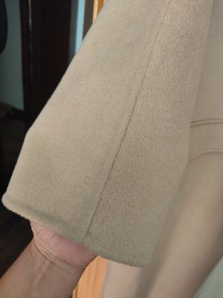 Abrigo Zara beige oversize
